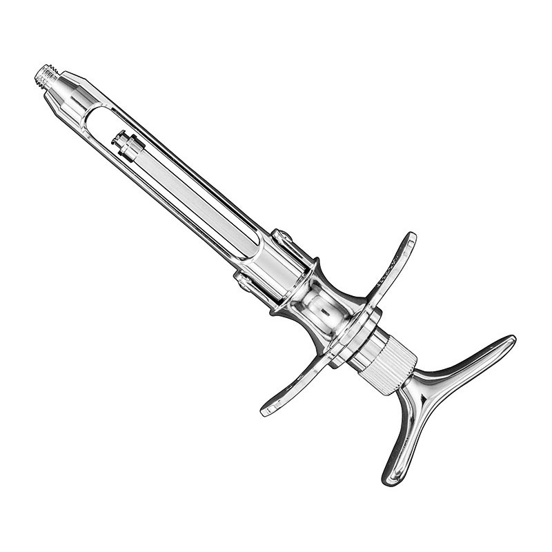 Cartridge syringe, crutch handle